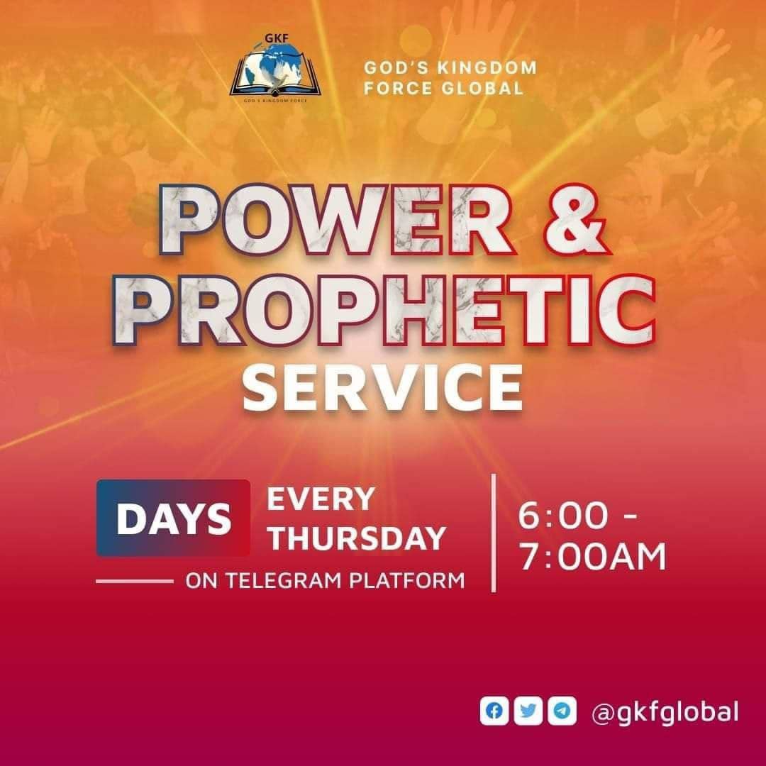 gkfglobal's tweet photo. We gather in the name of the Lord as always, in holiness and in one accord by the power of the Holy Spirit 

Join us tomorrow Thursday, 22nd May 2025 at 6am WAT.

Your testimony is guaranteed in Jesus name

https://t.co/Dc94OjXTzy https://t.co/2oncF7VGaf