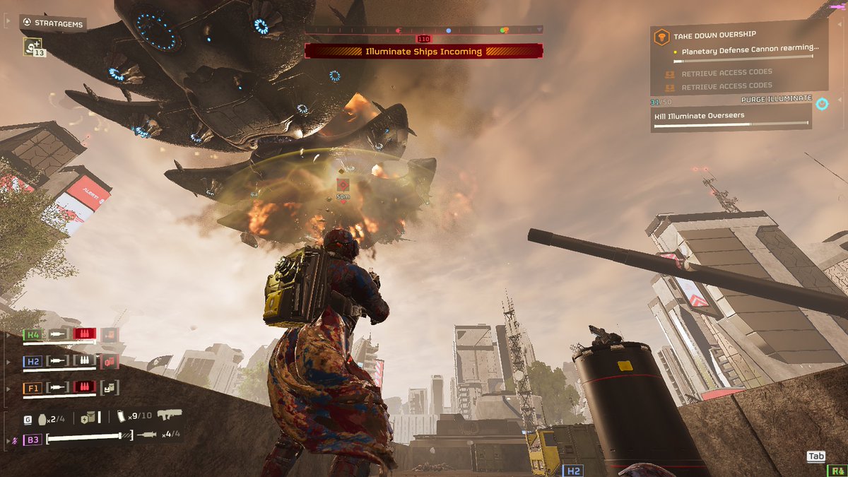 NotAvailable501's tweet image. Don't know why Super Earth of all places wouldn't have SAM sites but helldivers make do