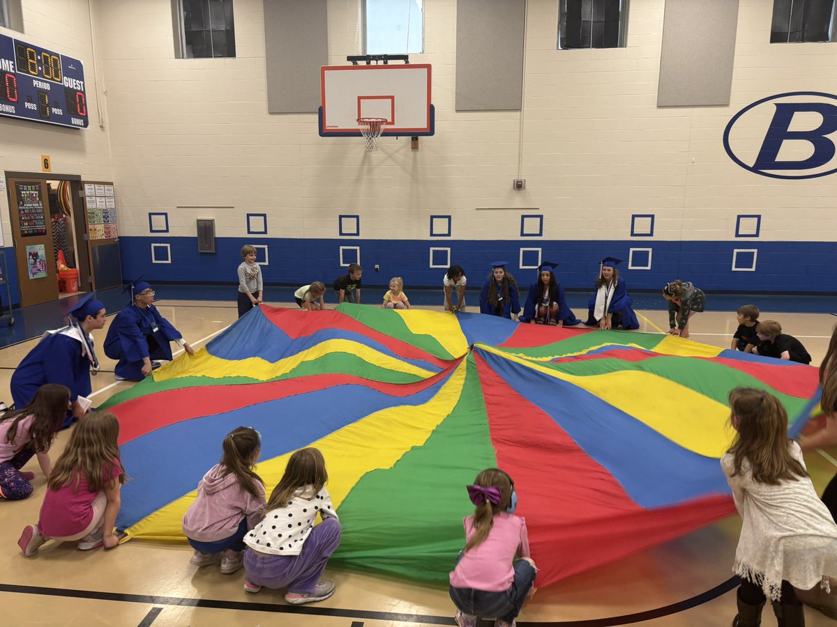 Seniors wanted to bring back some memories and break out the parachute!  <a href="/BrunswickCSD/">BrunswickCitySchools</a> <a href="/KidderPhysEd/">Kidder Elementary PE</a>