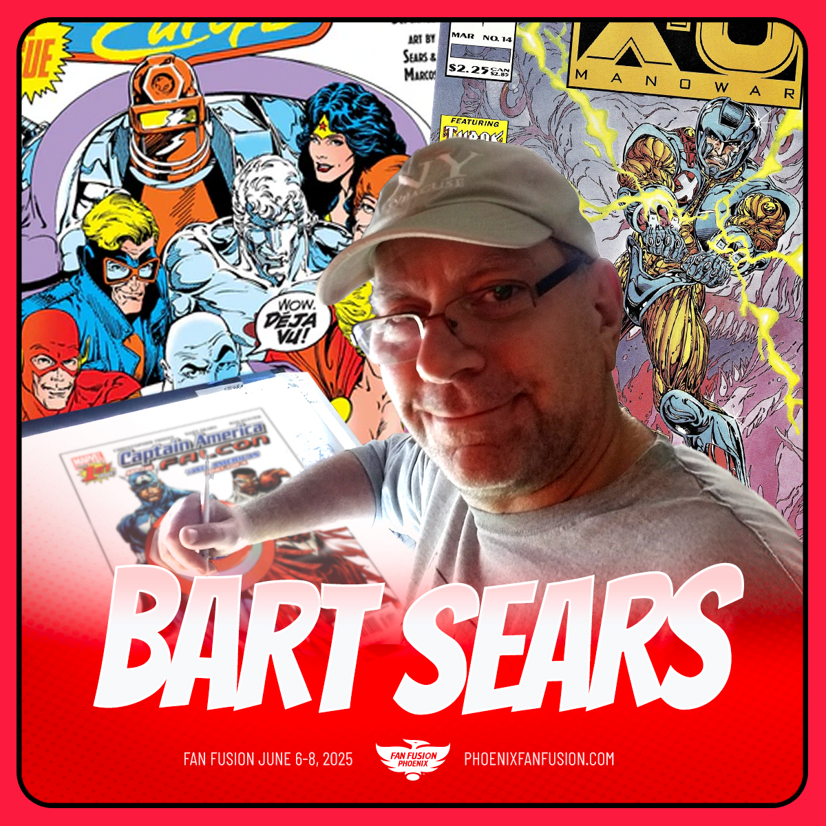 Jim McLauchlin (@mclauchlin) on Twitter photo LESS than a month away (16 days, actually)!
Jamal Igle, <a href="/FabianNicieza/">FabianNicieza</a>, and <a href="/BartSearsArt/">Bart Sears</a> are part of the MASSIVE lineup at the MASSIVE event that is Phoenix Fan Fusion! June 6-7-8, get you there! Tix and info: phoenixfanfusion.com LESS than a month away (16 days, actually)!
Jamal Igle, <a href="/FabianNicieza/">FabianNicieza</a>, and <a href="/BartSearsArt/">Bart Sears</a> are part of the MASSIVE lineup at the MASSIVE event that is Phoenix Fan Fusion! June 6-7-8, get you there! Tix and info: phoenixfanfusion.com