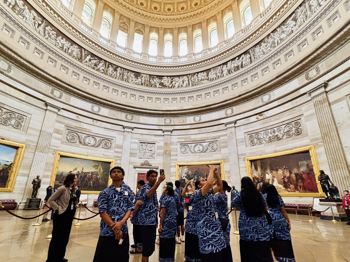 American Samoa’s Close Up students visited Congresswoman Amata’s DC office for a homemade lunch &amp; Capitol tour! While the Congresswoman is on island for graduations, her staff was proud to host these future leaders. “Always a joy to see our students,” she said. #CloseUp2025