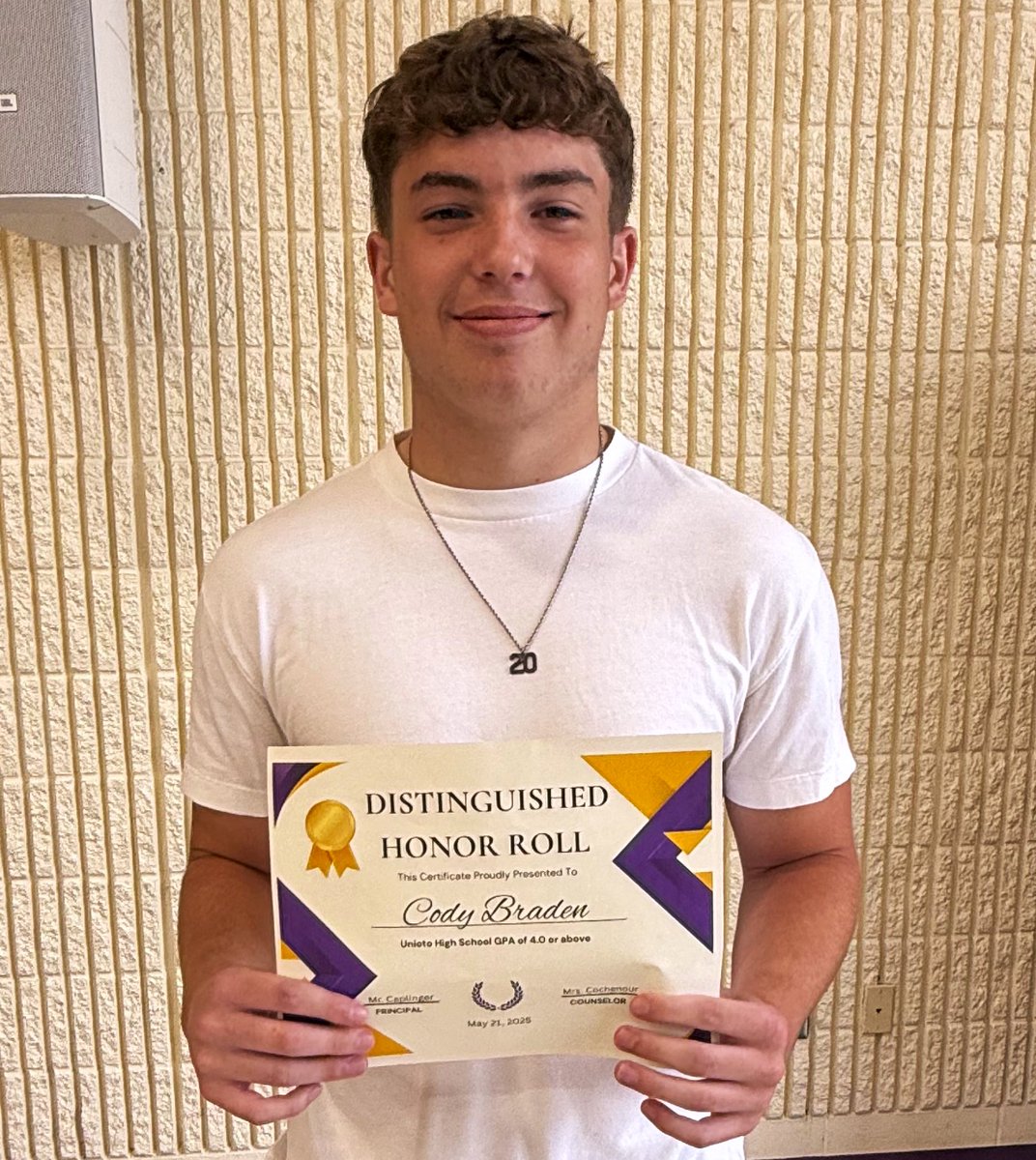 Cody Braden (@codybraden20) on Twitter photo Proud to say I earned DISTINGUISHED HONOR ROLL. 4.0++ GPA the entire year. #GradesMatter #CollegeFootball
Thanks to all my teachers this year <a href="/UniotoHS/">Unioto High School</a> Proud to say I earned DISTINGUISHED HONOR ROLL. 4.0++ GPA the entire year. #GradesMatter #CollegeFootball
Thanks to all my teachers this year <a href="/UniotoHS/">Unioto High School</a>