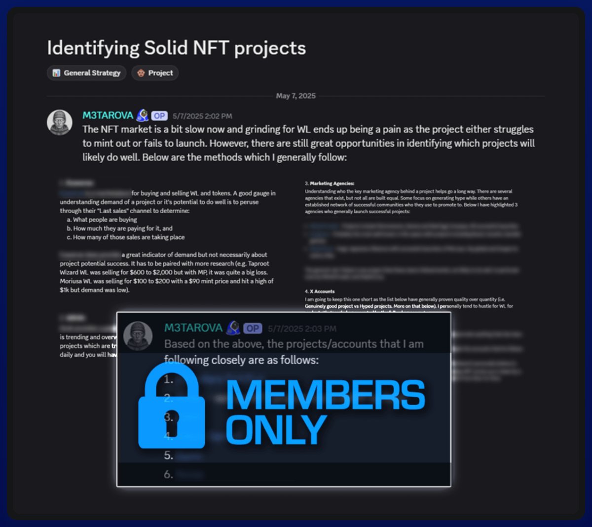 Metaverse_HQ's tweet photo. One post like this can cover your mint cost
What’s behind the blur?
Only our members know 👀 https://t.co/IAxlwGccHM