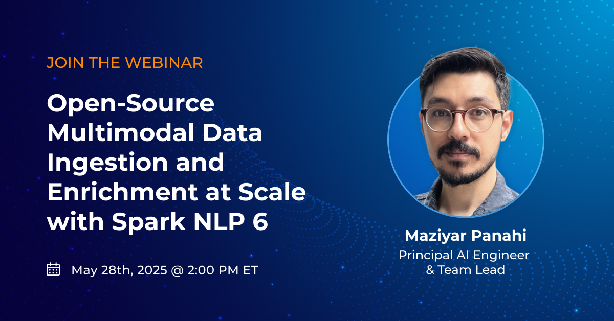JohnSnowLabs's tweet image. Register now to see what’s possible with Spark NLP 6: hubs.li/Q03n1-Hs0
#SparkNLP #LLM #RAG #NLP #OpenSourceAI #GenerativeAI