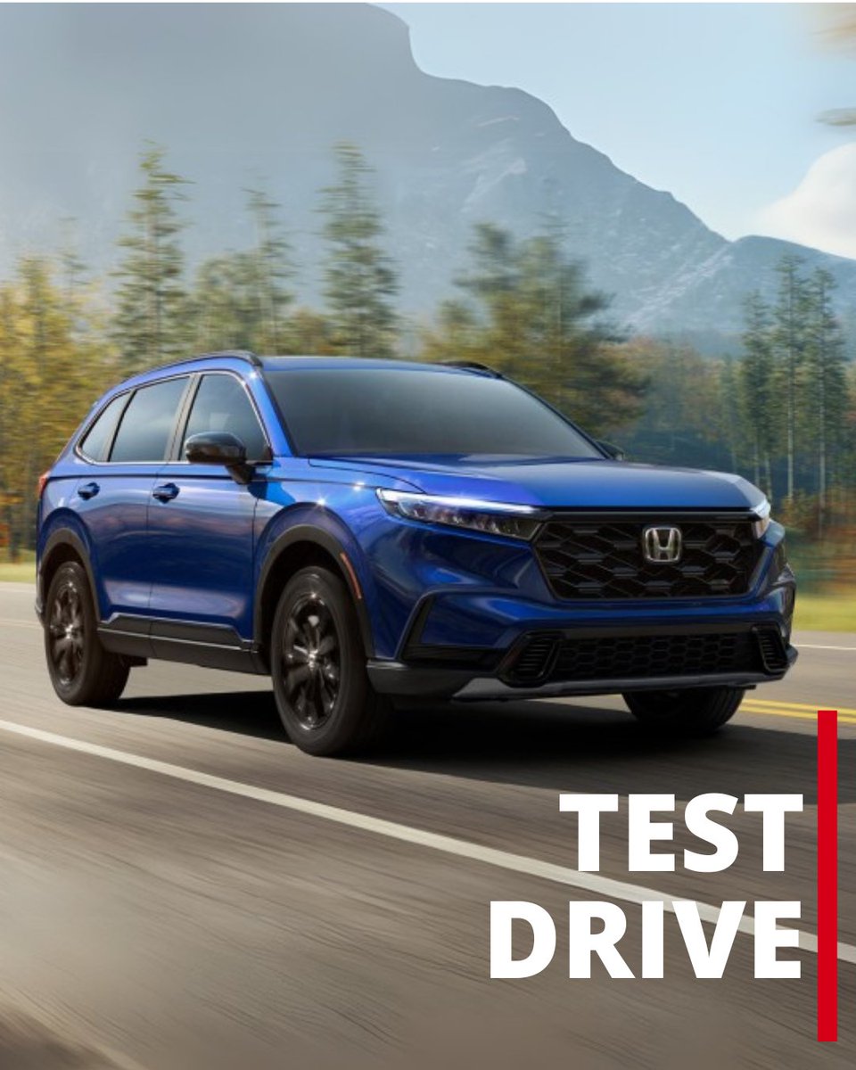 Buckle up and hit the road in style with the Honda CR-V! 🏁

Experience luxury, power, and comfort like never before. Shop now using the link in our bio! 📱

#HondaCRV #TestDrive #AdventureAwaits #RideInStyle #Honda