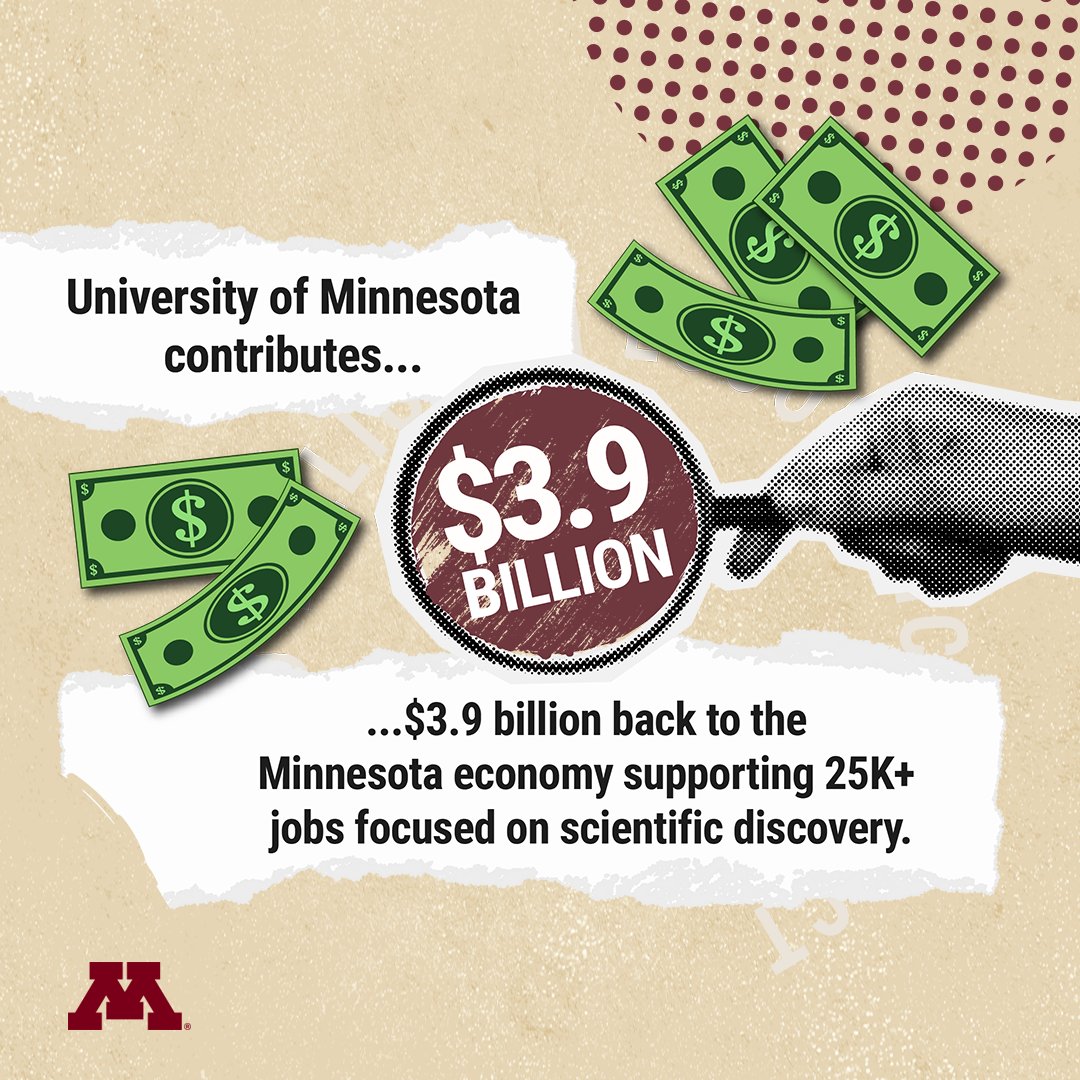 As one of America’s leading research universities, University of Minnesota research alone has an economic impact of $3.9 billion and ranks third in the nation for start-up creation, with a record 25 new startups in fiscal year 2024. Learn more: loom.ly/nK5tQjg