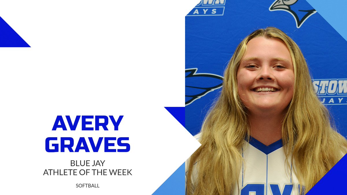 Congrats to Avery Graves, Blue Jay Softball, this week's BluFrog AOW!  Last week she hit .583 (7 for 12) in games against West Fargo &amp; Legacy smacking a HR and 3 Doubles.