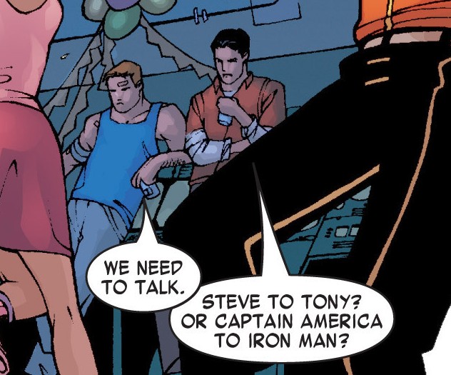 stonyarchive's tweet image. “We need to talk.”

“Steve to Tony or Captain America to Iron Man?”

She-Hulk vol 1 #1