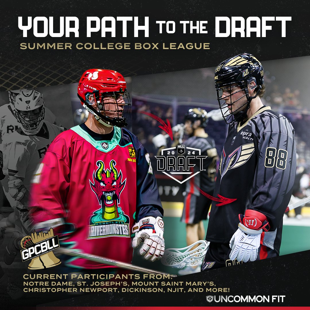 Wanting to step up your game this summer?

Coached by decorated NLL pros Blaze Riorden and Brett Manney, register today for the Greater Philadelphia College Box League.

Register at wingslax.com/gpcbll/