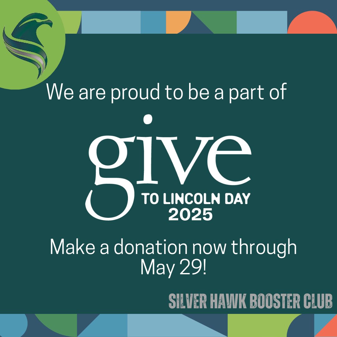 It might be the last day of school, but there is ONE WEEK LEFT to donate and support your Hawk athletes during Give to Lincoln Day!

givetolincoln.com/nonprofits/sil…

#LSW #LSWBoosters