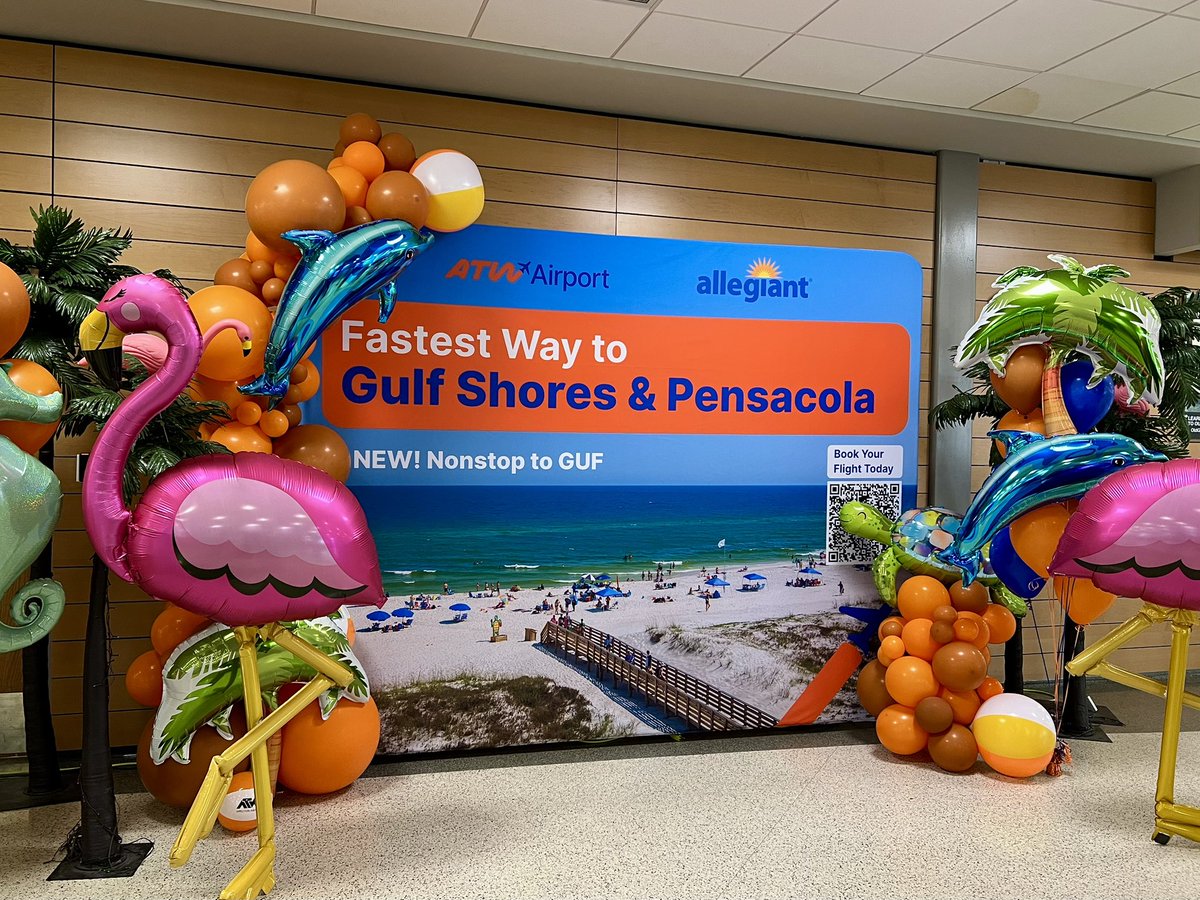Appleton International Airport (@atwairport) on Twitter photo NEW ROUTE ALERRTTTT!! 🚨🚨
Y’ALL—WE’RE FLYING NONSTOP TO GULF SHORES (GUF)! <a href="/Allegiant/">Allegiant Air</a> 🌴
SEE YOU THERE THIS OCTOBER 🤩
#FlyATW #Appleton #GulfShores NEW ROUTE ALERRTTTT!! 🚨🚨
Y’ALL—WE’RE FLYING NONSTOP TO GULF SHORES (GUF)! <a href="/Allegiant/">Allegiant Air</a> 🌴
SEE YOU THERE THIS OCTOBER 🤩
#FlyATW #Appleton #GulfShores