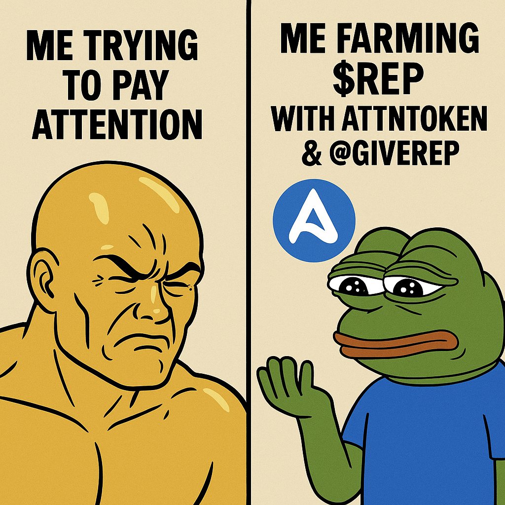 ALEX C. (@sofaking00d) on Twitter photo When you're early to $ATTN and know the alpha before it hits the mainstream π
π Others: "Is it too late?"
π§ You: Already farming $REP with @giverep & riding with <a href="/ATTNtoken/">Attention ποΈ</a>
#DeFi #crypto #ATTN #REP #airdrop #giverep When you're early to $ATTN and know the alpha before it hits the mainstream π
π Others: "Is it too late?"
π§ You: Already farming $REP with @giverep & riding with <a href="/ATTNtoken/">Attention ποΈ</a>
#DeFi #crypto #ATTN #REP #airdrop #giverep
