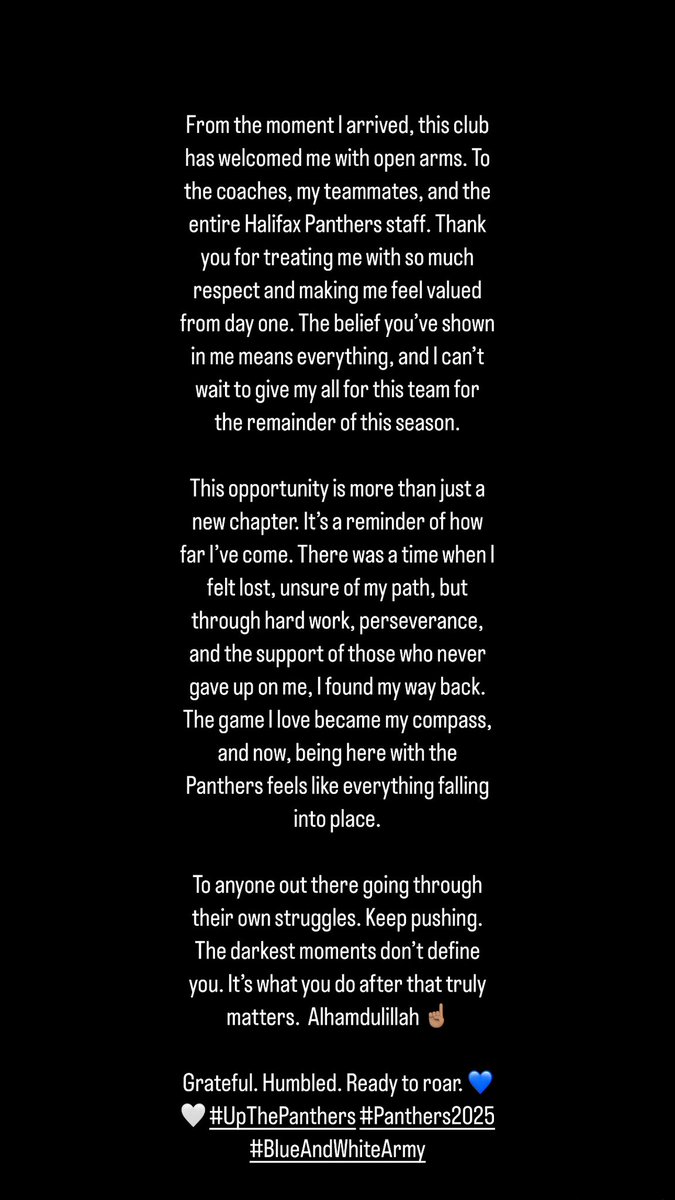 DNofoaluma's tweet photo. Grateful. Humbled. Ready to roar. 💙🤍 #UpThePanthers #Panthers2025 #BlueAndWhiteArmy https://t.co/tKPSfNo2l6