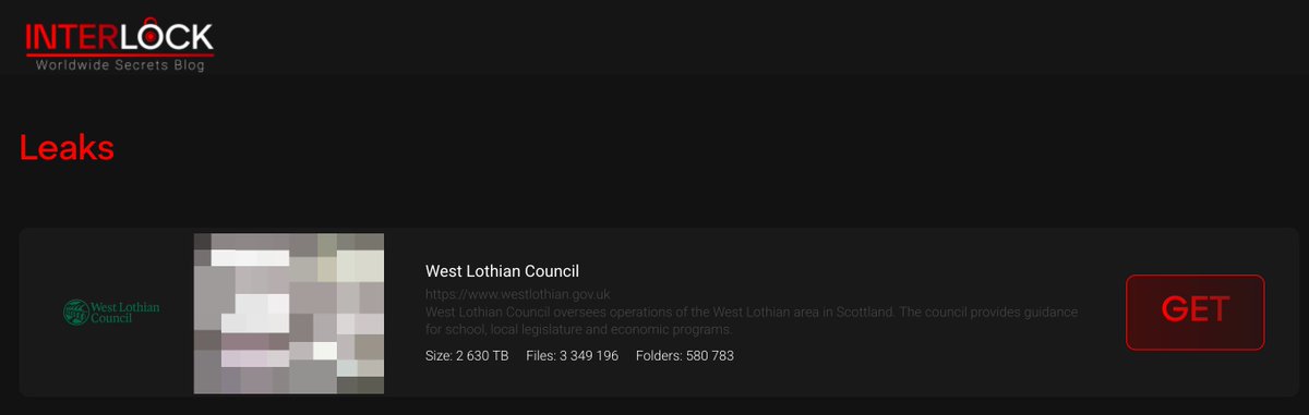 _venarixES_'s tweet image. El grupo #Interlock #ransomware se atribuye el #ciberataque perpetuado a West Lothian Council (@LoveWestLothian), es un ente gubernamental local en #Escocia 🏴󠁧󠁢󠁳󠁣󠁴󠁿...
🚨Se evidencian nombres, apellidos, fechas de nacimiento, pasaportes, licencias de conducir, emails, info…