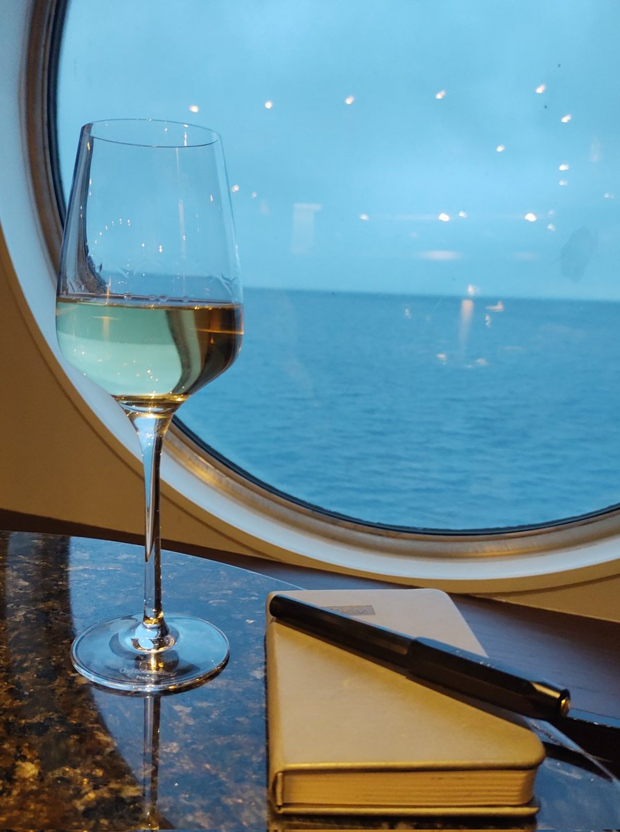 A glass of wine, the ocean, and musings...