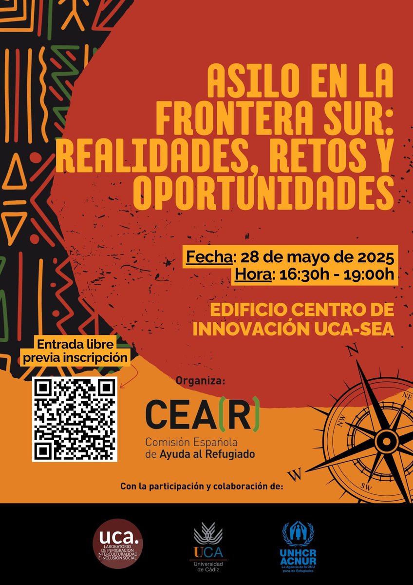 La co-directora del Lab3in <a href="/siham_zebda/">Siham Zebda</a> participa en el coloquio organizado por <a href="/CEARefugio/">CEAR</a> "Asilo en la Frontera Sur: Realidades, retos y oportunidades" y abordará la integración social de los solicitantes de asilo y refugiados.
