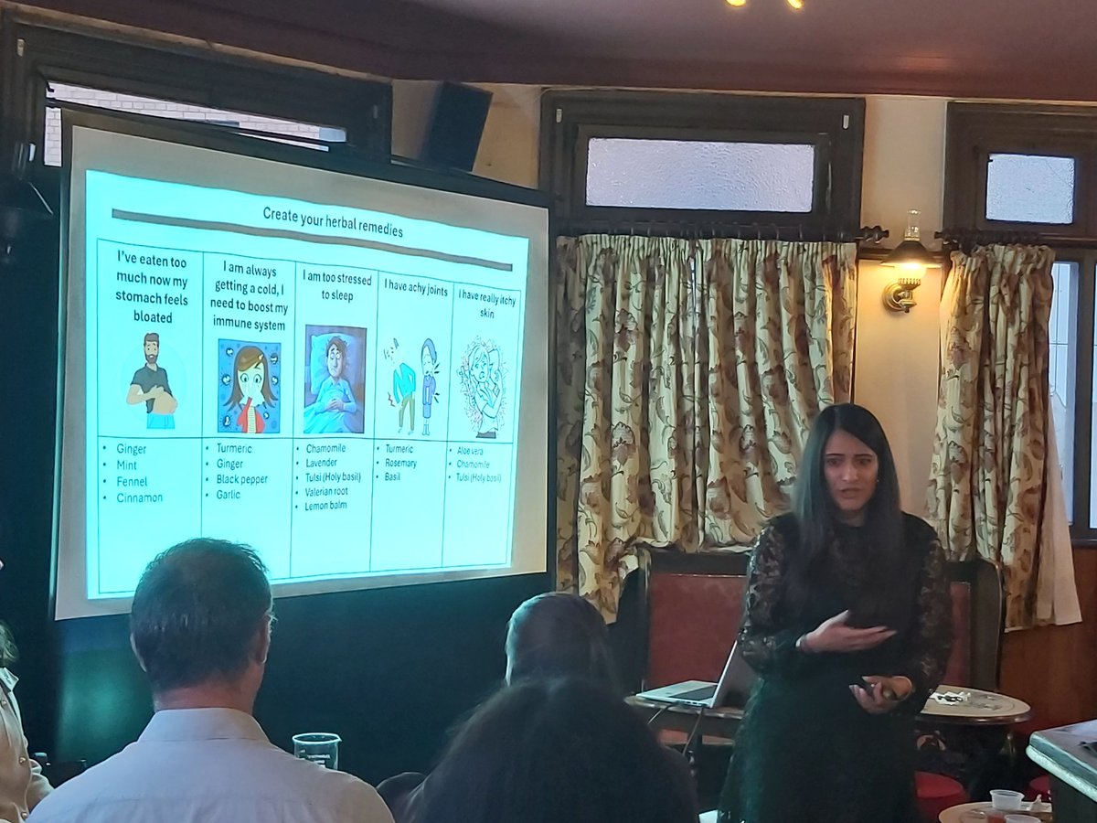 Fascinating talk by Dr Suky Bamhra <a href="/Medway_Pharmacy/">Medway School of Pharmacy</a> on natural products as health giving pharmaceuticals, to close out the <a href="/pintofscience/">Pint of Science UK</a> in #Kent. Guess the right combination/formulation for your ailment!