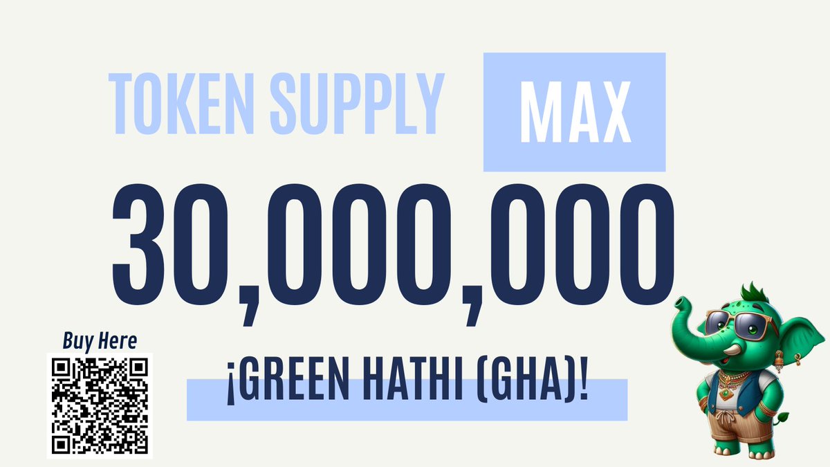 Green_Hathi_GHA's tweet photo. π Attention crypto community! π Green Hathi (GHA) is on π₯!
With only 30M tokens in existence.Β
Don't miss out! ππΏπ #Crypto #GHA #ToTheMoon #PundiAI @PundiAI #marginx $GHA $ETH #ETH #COSMOS #MEMECOINΒ
πhttps://t.co/umO6x7m3Xk https://t.co/QhnaztX21m