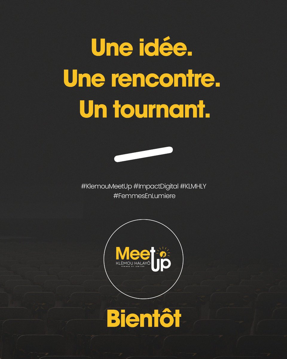 KlemouHalayo's tweet photo. Un rêve.
Un échange.
Un déclic.

Bientôt.

#KlemouHalayõMeetUp #klemouHalayõ #FemmesEnLumière #MeetUp https://t.co/y6PfLk9kgD