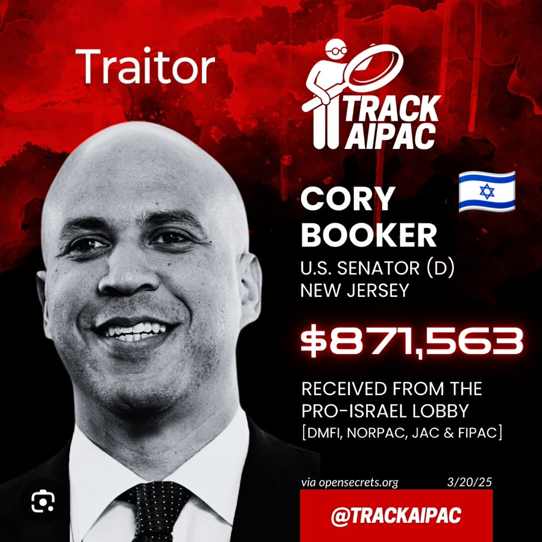 NatalieMonarrez's tweet image. Jared &amp;amp; Ivanka are also zionist Jews. His loyalty is to anyone that gives him money for his political gain. #CoryBooker #AIPACtool #TrumpTool 👎👎