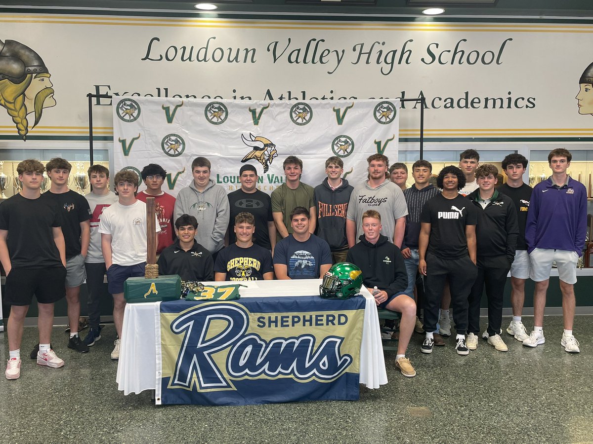 David Bishop 🏈 (@coachdavebishop) on Twitter photo Congratulations to <a href="/chase_loftis_/">Chase Loftis '25</a> as he will continue his education & football career at <a href="/SURamsFootball/">Shepherd Football</a> <a href="/SURamsOfficial/">Shepherd University Athletics</a> We were able to honor Chase and his family in a signing ceremony.
It’s a special day for everyone involved in Chase’s life. Parents players coaches & Congratulations to <a href="/chase_loftis_/">Chase Loftis '25</a> as he will continue his education & football career at <a href="/SURamsFootball/">Shepherd Football</a> <a href="/SURamsOfficial/">Shepherd University Athletics</a> We were able to honor Chase and his family in a signing ceremony.
It’s a special day for everyone involved in Chase’s life. Parents players coaches &