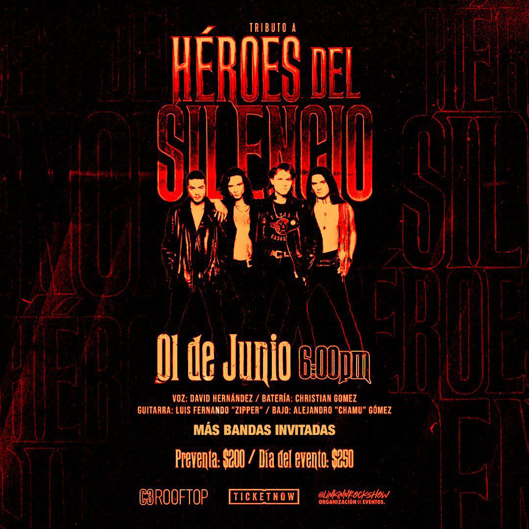 Para mis compatriotas del rock amantes de Héroes del Silencio llega este tributazo en <a href="/C3Mexico/">C3 Stage</a> Allá nos vemos raza! 

<a href="/linkinnrockshow/">Djlinkinn</a> #heroesdelsilencio 
#rock
#tributorock