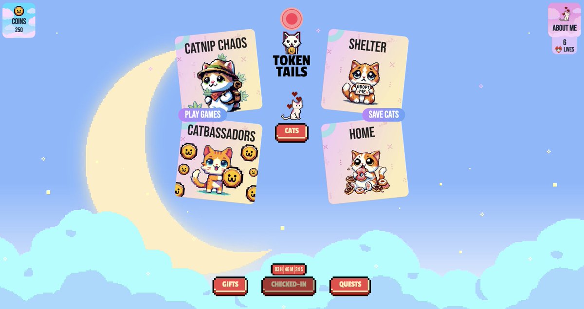 Not many users have finished this Camp Network campaign

If you haven't started on the Camp ($30m funding) testnet sign up here: loyalty.campnetwork.xyz/loyalty?referr…

The tasks are to do with Token Tails, a cat rescue protocol building on Camp

• Visit tokentails.com/game?ref=682e3… and sign up