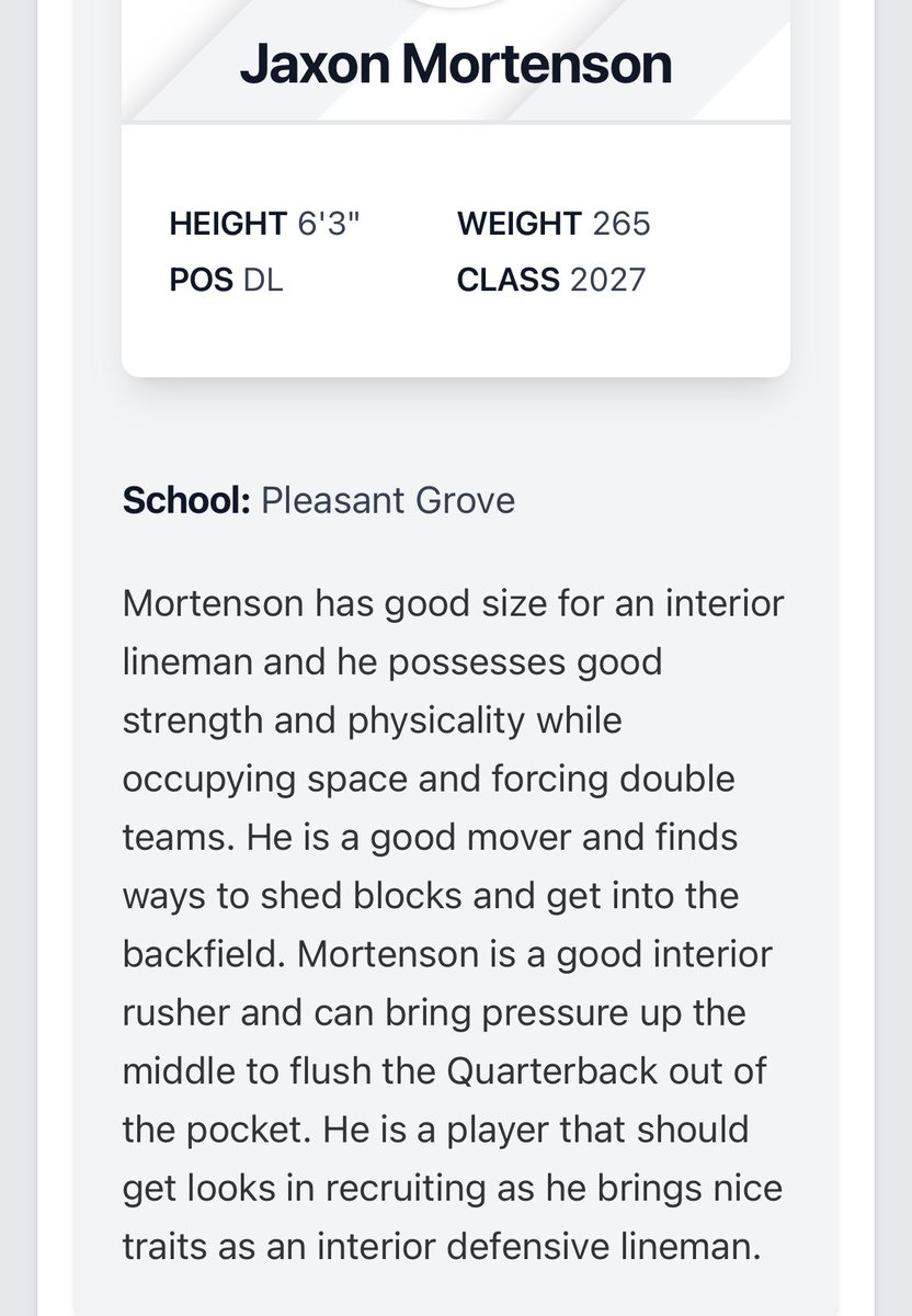 Jaxon Mortenson (@jmort_90) on Twitter photo So excited to get the summer camp season rolling. Still a lot of work to do, but we are 💯 ready for it. 💪🏻 Thanks to those helping me reach my goals. 🙏 Let’s get this. 🏈
<a href="/kanuch78/">Powerhouse Training - UT</a> <a href="/Andy_Pham1/">Andy</a> <a href="/SlingintheP/">Slingin’ the Pill Media™️</a> So excited to get the summer camp season rolling. Still a lot of work to do, but we are 💯 ready for it. 💪🏻 Thanks to those helping me reach my goals. 🙏 Let’s get this. 🏈
<a href="/kanuch78/">Powerhouse Training - UT</a> <a href="/Andy_Pham1/">Andy</a> <a href="/SlingintheP/">Slingin’ the Pill Media™️</a>