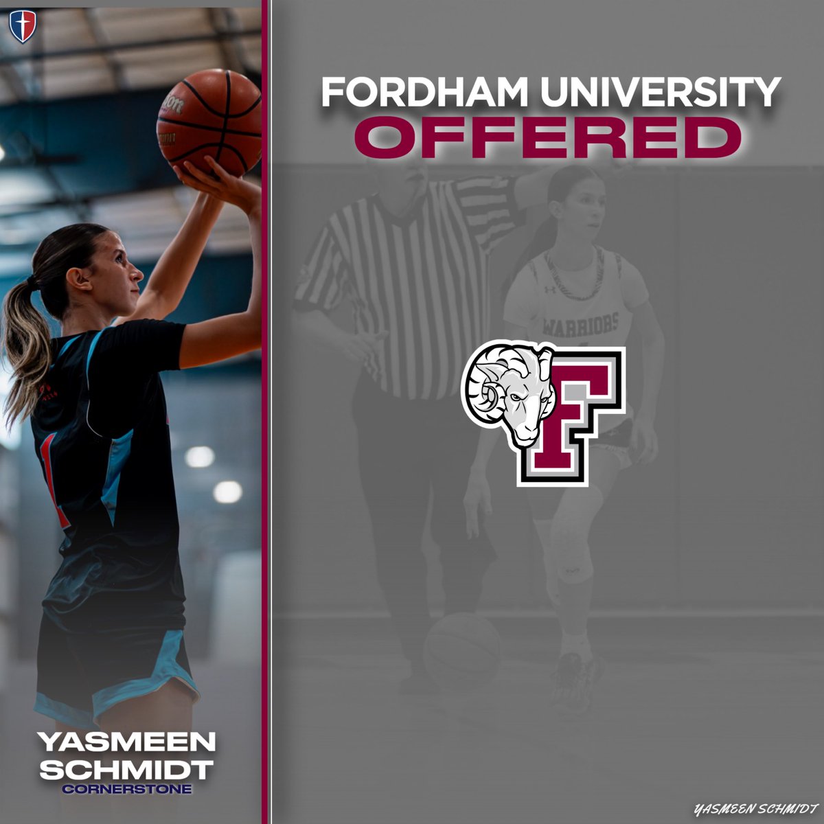 Yasmeen Schmidt ๐บ๐ธ๐น๐ท (@yasmeen_ba11er) on Twitter photo Super grateful to have received an offer from <a href="/FordhamWBB/">Fordham Women's Basketball</a> Thank you <a href="/Coach_Beeee/">Bridgette Mitchell</a> and staff for believing in me. <a href="/Coach_Janet/">Janet Butler</a> <a href="/andrejurko/">Coach Dre</a>
<a href="/SAFinestbball/">SA Finest Basketball</a> <a href="/ccs_girlshoops/">CCS Girls Basketball</a> Super grateful to have received an offer from <a href="/FordhamWBB/">Fordham Women's Basketball</a> Thank you <a href="/Coach_Beeee/">Bridgette Mitchell</a> and staff for believing in me. <a href="/Coach_Janet/">Janet Butler</a> <a href="/andrejurko/">Coach Dre</a>
<a href="/SAFinestbball/">SA Finest Basketball</a> <a href="/ccs_girlshoops/">CCS Girls Basketball</a>