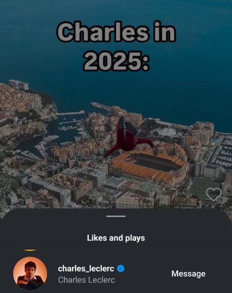 your driver is winning races and has a good car my driver is liking memes of him diving off a cliff during monaco gp #WeAreNotTheSame