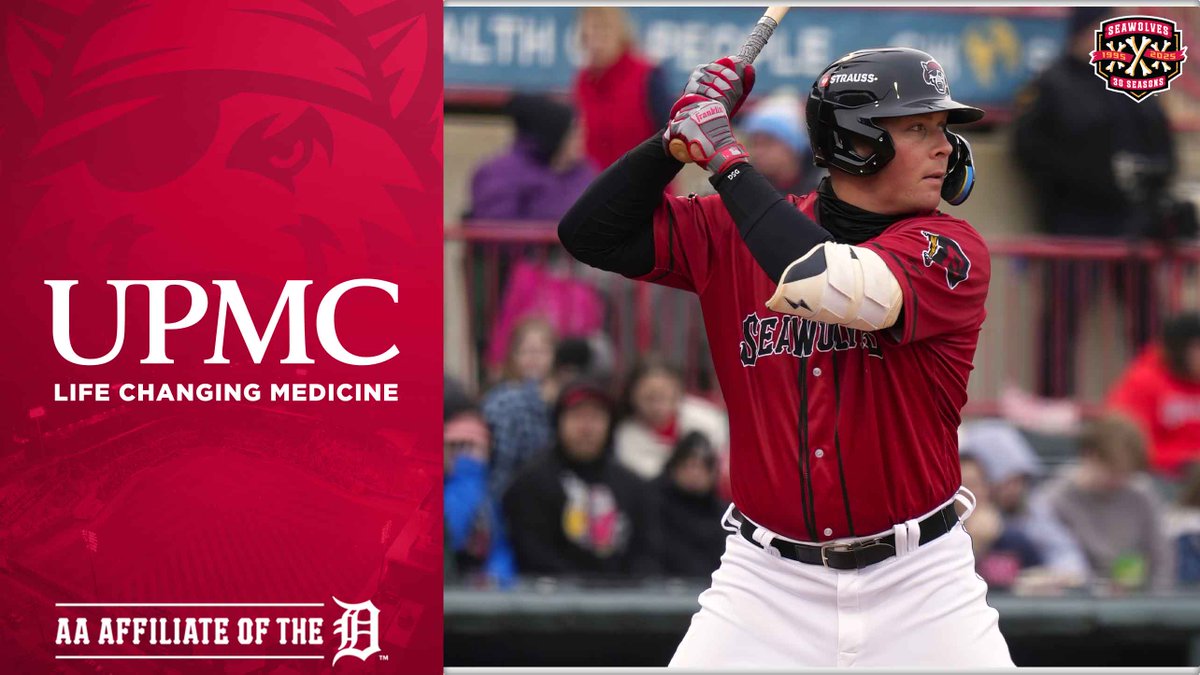 erie_seawolves's tweet photo. GRAND SLAM JAKE HOLTON! 🚀

Jake's eighth home run of the year goes to the opposite field and Erie now leads Hartford 6-3 in the third. https://t.co/m8Q1CRwDiV