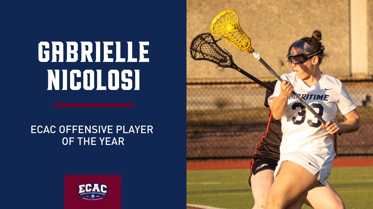 Maritime Privateers (@mtimeprivateers) on Twitter photo 🥍 Gabrielle Nicolosi has made more <a href="/MaritimeWLax/">Maritime WLax</a> history, becoming the first Privateer ever named <a href="/ECACSports/">ECAC Sports</a> Offensive Player of the Year ⚓️
#GoPrivateers 🥍 Gabrielle Nicolosi has made more <a href="/MaritimeWLax/">Maritime WLax</a> history, becoming the first Privateer ever named <a href="/ECACSports/">ECAC Sports</a> Offensive Player of the Year ⚓️
#GoPrivateers