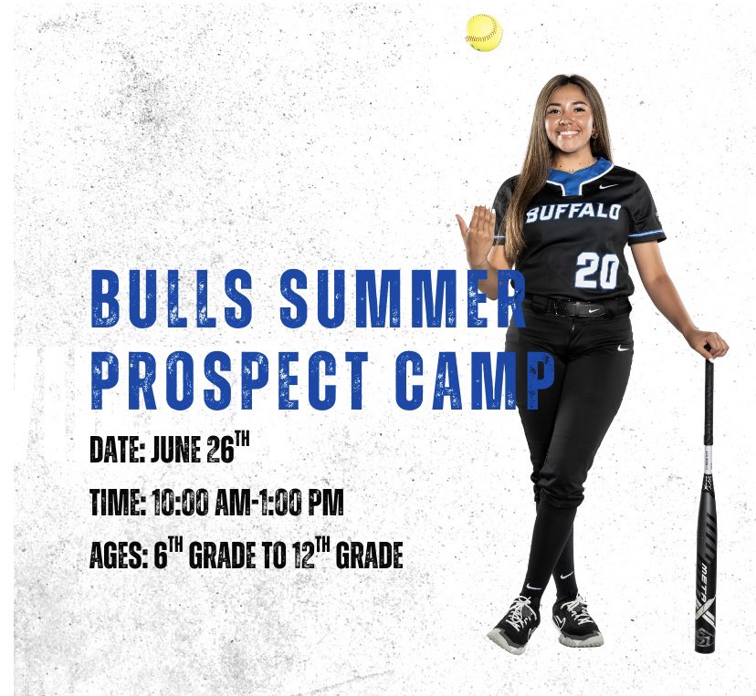 Spots are filling up fast! 

Join us on June 26th for a day of softball fun!

Visit: ubsoftball.totalcamps.com