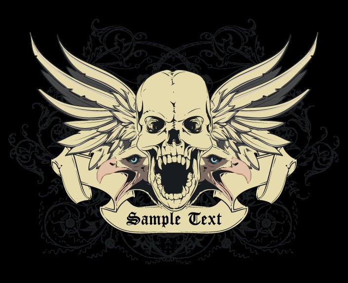 skull T-shirt Design