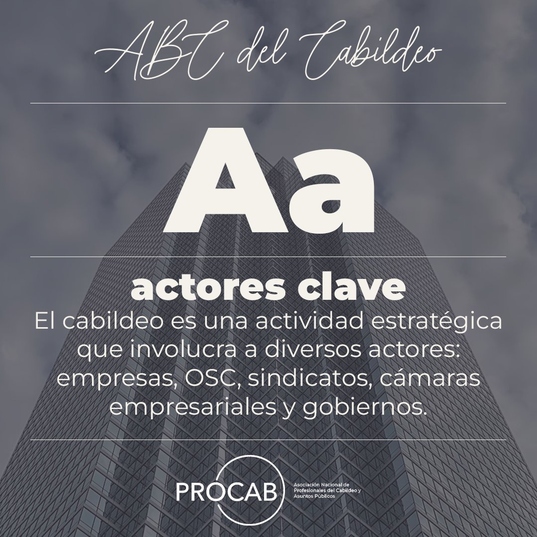 ProcabMexico's tweet photo. 🎯El cabildeo es una actividad estratégica que involucra a diversos actores: empresas, OSC, sindicatos, cámaras empresariales y gobiernos.
El objetivo es influir en la toma de decisiones públicas de manera ética y transparente.
#ABCdelCabildeo #PROCAB https://t.co/MT8Fr4Pya6