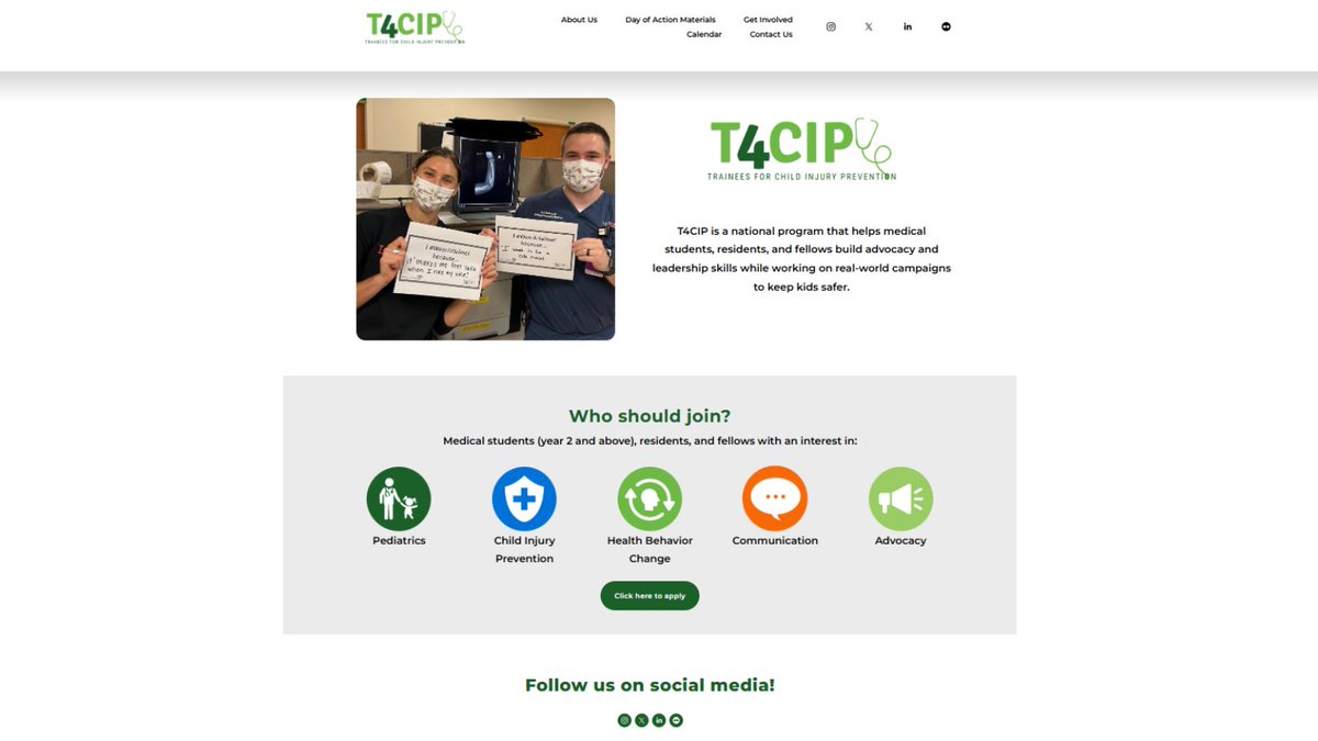 T4CIP (Trainees for Child Injury Prevention) (@t4cip_) on Twitter photo Interested in learning more about the Trainees for Child Injury Prevention (#T4CIP) program and how you can get involved? Visit T4CIP.org for more info, follow <a href="/T4CIP_/">T4CIP (Trainees for Child Injury Prevention)</a> here and @t4cip on IG! #ButtonBatterySafety Interested in learning more about the Trainees for Child Injury Prevention (#T4CIP) program and how you can get involved? Visit T4CIP.org for more info, follow <a href="/T4CIP_/">T4CIP (Trainees for Child Injury Prevention)</a> here and @t4cip on IG! #ButtonBatterySafety