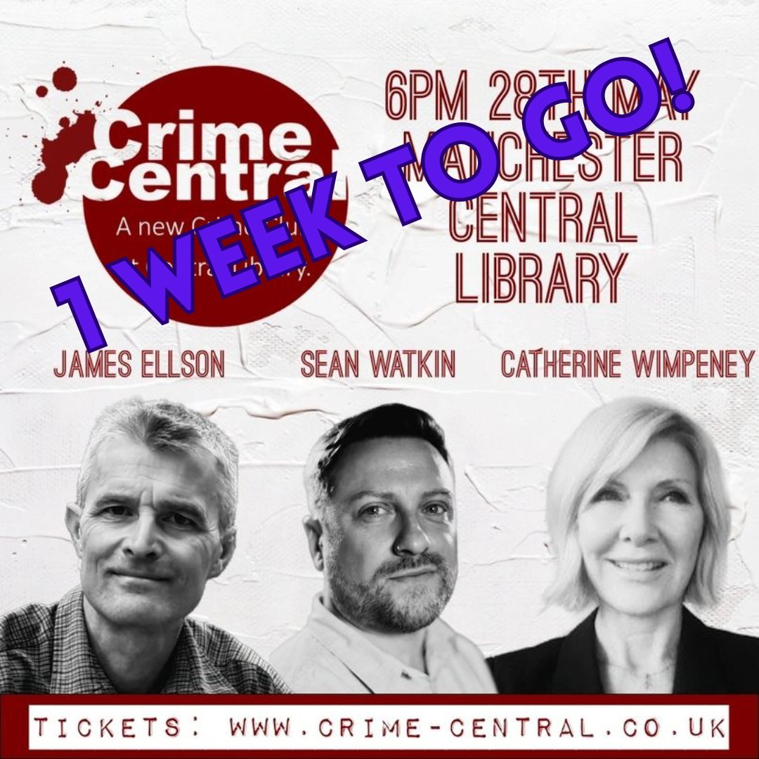 Crime Central Manchester (@crimecentral_) on Twitter photo This time next week we will be ready to welcome our wonderful authors and audience! Get yourself a ticket and don't miss out on the criminally good fun π
<a href="/jamesellson3/">James Ellson</a>
<a href="/seanwatkinauth/">Sean Watkin</a>
<a href="/CWimpeney/">Catherine Wimpeney</a> This time next week we will be ready to welcome our wonderful authors and audience! Get yourself a ticket and don't miss out on the criminally good fun π
<a href="/jamesellson3/">James Ellson</a>
<a href="/seanwatkinauth/">Sean Watkin</a>
<a href="/CWimpeney/">Catherine Wimpeney</a>