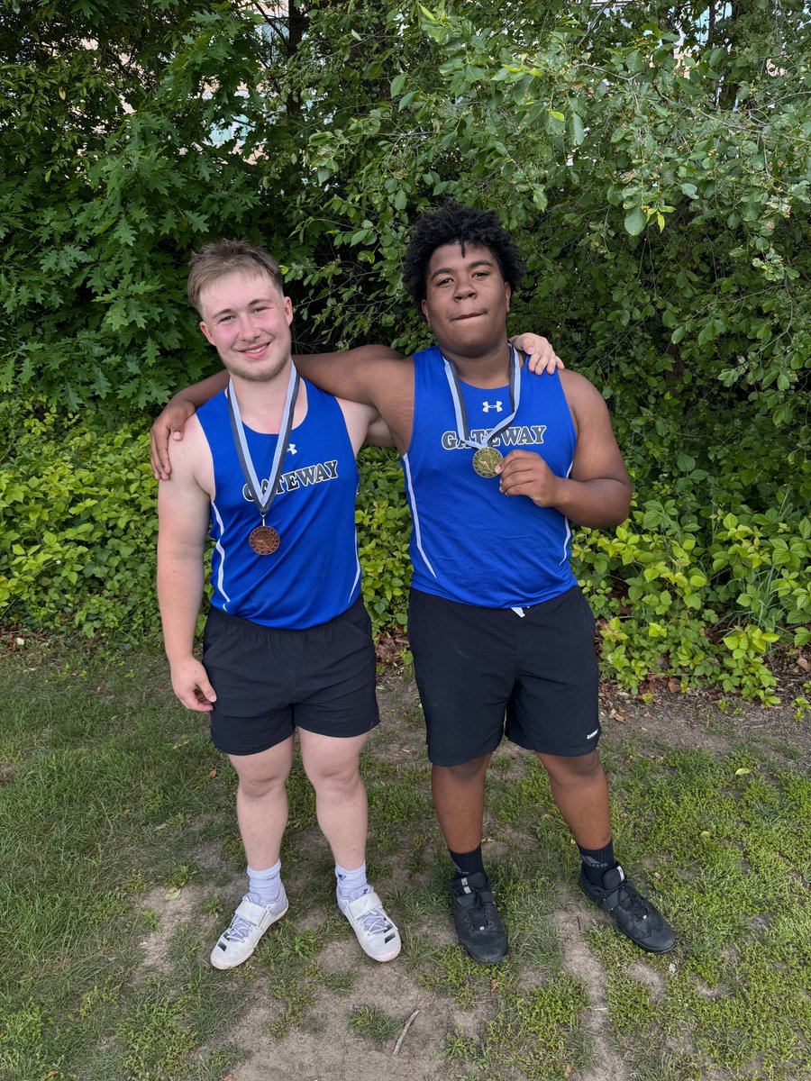 Congrats to Brayner Pimentel '27 and Dylan Campbell '26 for their performances yesterday at the Eustace Throwers Meet.

Brayner popped a monster PR in the Discus of 129' to take 1st place overall.  Dylan would take 4th place.  

Great Job Men!

#WeAreGateway
<a href="/GRHSGators/">Gateway Athletics</a>