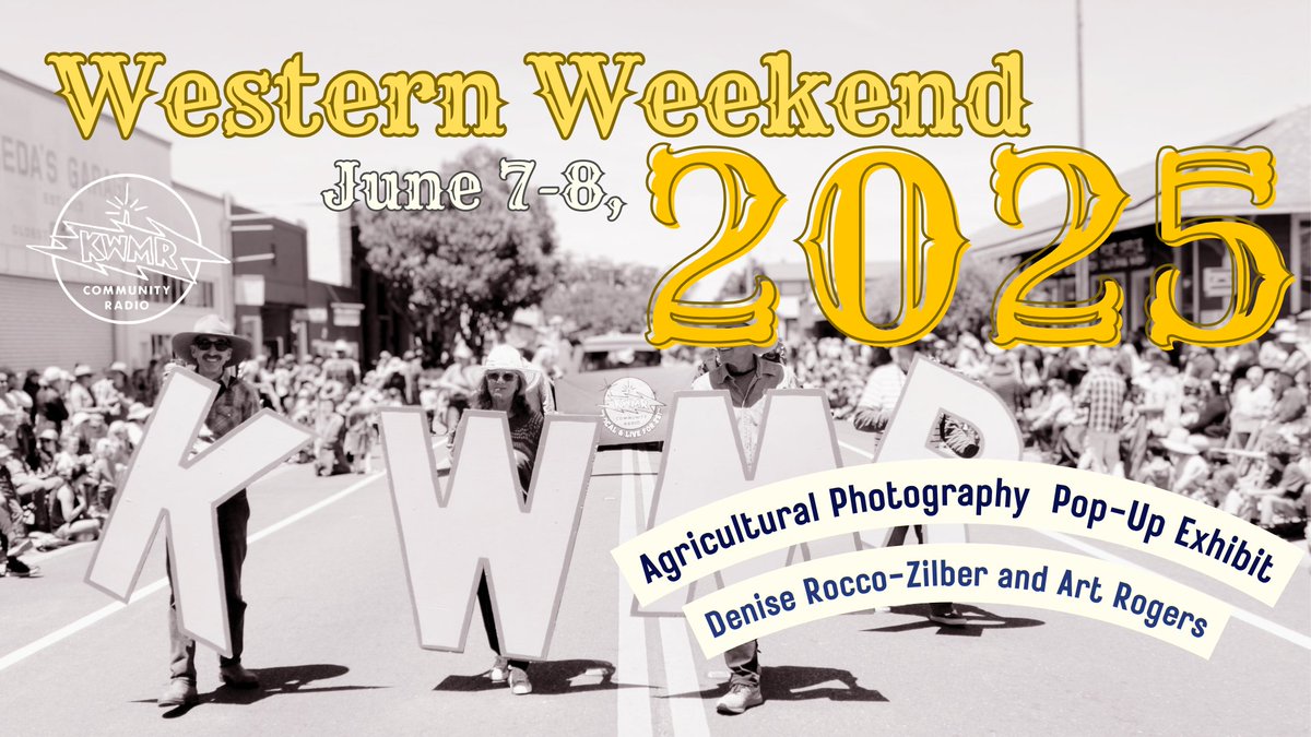 🐴 Each day, we're posting a new interview to our YouTube to preview this year's Western Weekend! 🤠 First up: Denise Rocco-Zilber and Art Rogers talk to KWMR about the Agricultural Pop-Up Photo Exhibit on display at this year's festivities. 🌈 youtube.com/watch?v=GhYcQm…