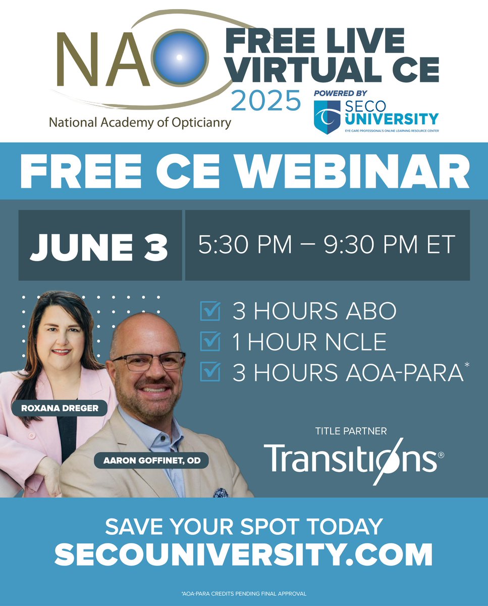 Free CE – Save the Date: June 3 - mailchi.mp/nao.org/free-c…