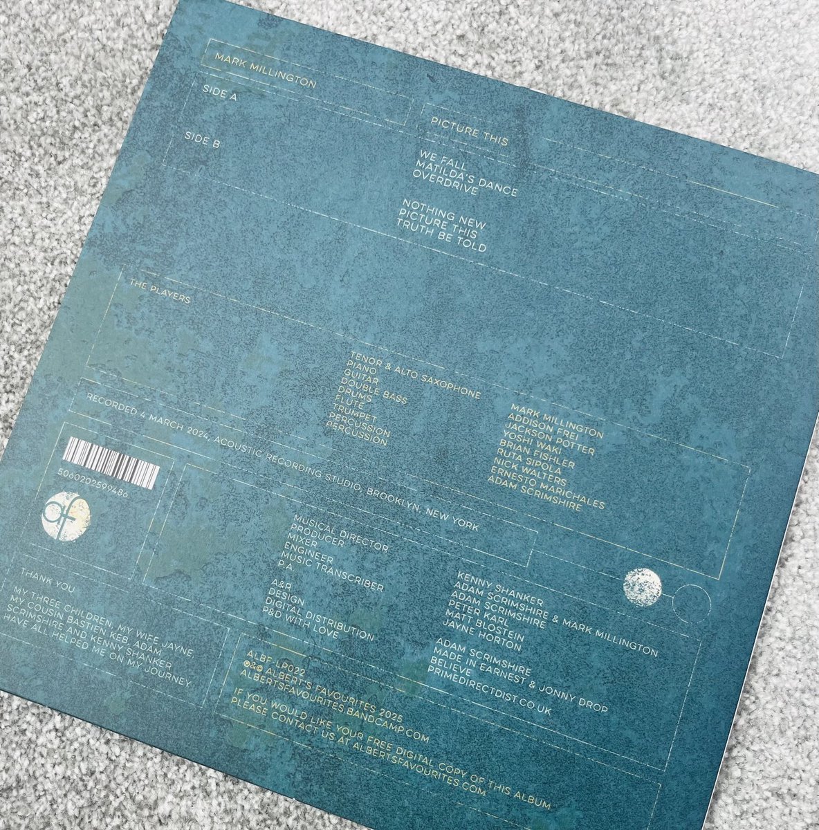 ⁦<a href="/AlbertsFaves/">Albert's Favourites</a>⁩ diggin’ the Mark Millington LP 👍🏽💥💥💥