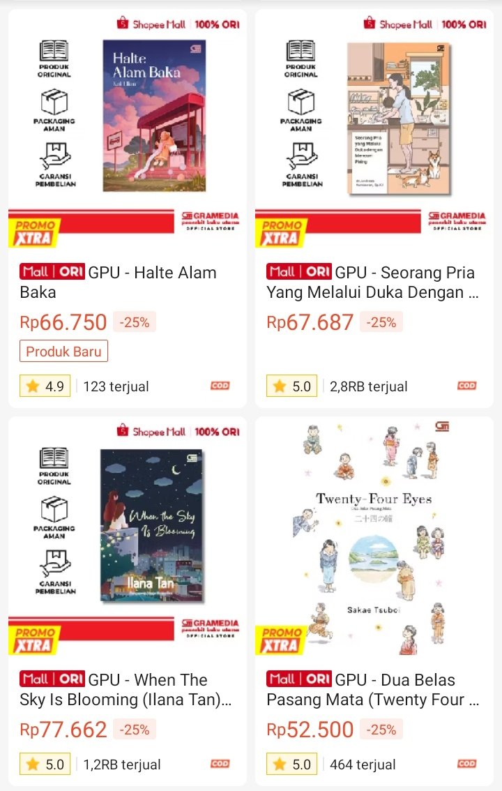 diskonbuku's tweet photo. Diskon sd 27% Gramedia 🤩✨
https://t.co/s6vaomfgqU https://t.co/C5QYv5uOnf