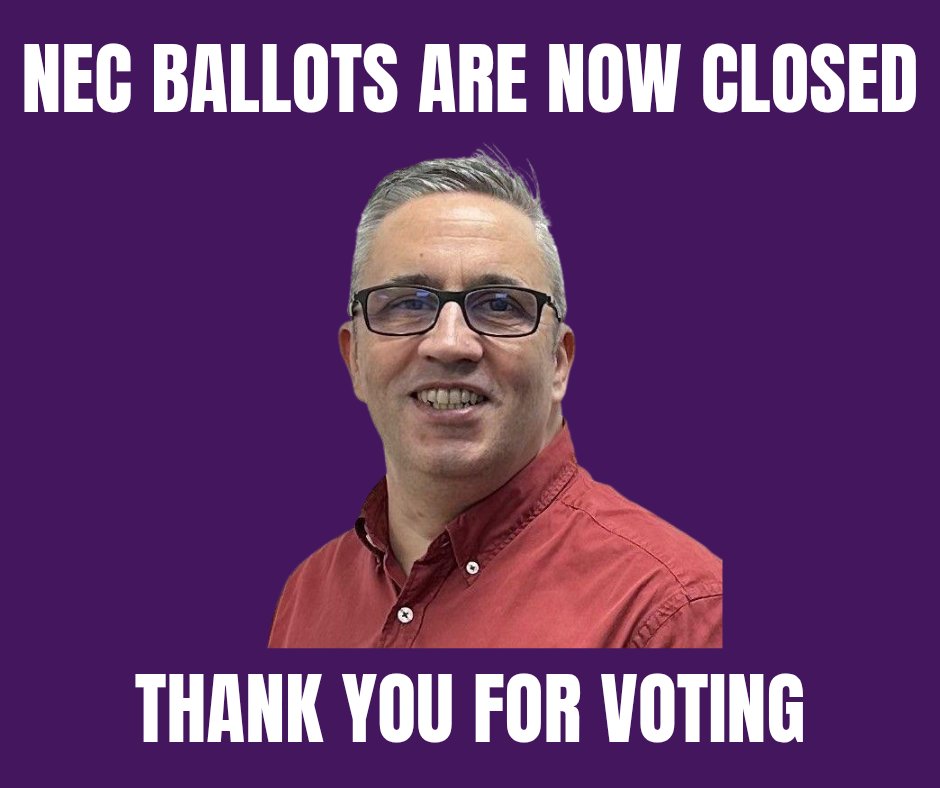 andrew4nec's tweet photo. Thank you to everyone who voted in the UNISON NEC elections.

The ballots are now closed and your voice has been heard. I appreciate every single member who took the time to take part in shaping the future of our union.

Results will be announced on 11th June. https://t.co/cUZqesNkEB