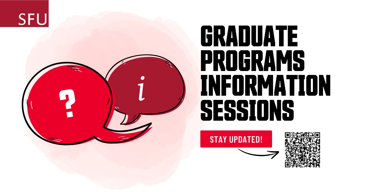 SFU Faculty of Graduate Studies (@sfu_gradstudies) on Twitter photo Educational Leadership: Imaginative K-12 Leadership (MEd)
(MEd) Info session hosted by <a href="/sfueducation/">SFU Faculty of Education</a>
โฐ Wed. May 22 | 4:00 - 5:00 PM (PT)
๐ RSVP: ow.ly/SlI750VS8Q9 Educational Leadership: Imaginative K-12 Leadership (MEd)
(MEd) Info session hosted by <a href="/sfueducation/">SFU Faculty of Education</a>
โฐ Wed. May 22 | 4:00 - 5:00 PM (PT)
๐ RSVP: ow.ly/SlI750VS8Q9