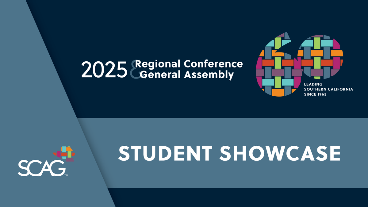 SCAG announced the Jury Award winners of the 2025 Student Showcase at the 2025 Regional Conference and General Assembly on May 2. Congrats to Ada Liang for winning the Audience Award in the StoryMap category! Read more: ow.ly/m72750VS5Pm