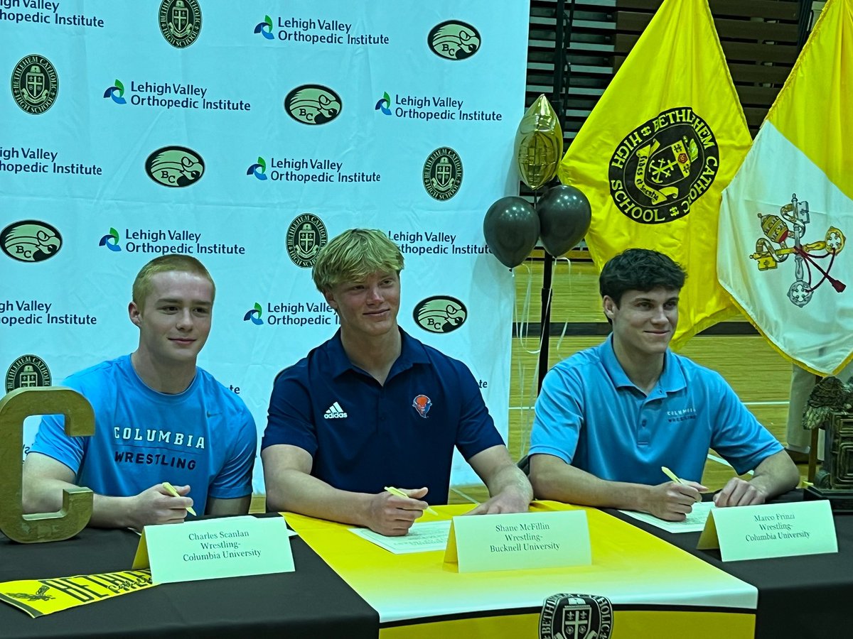 Signing Day for Charlie, Marco, and Shane! Congrats boys! 👏👏👏