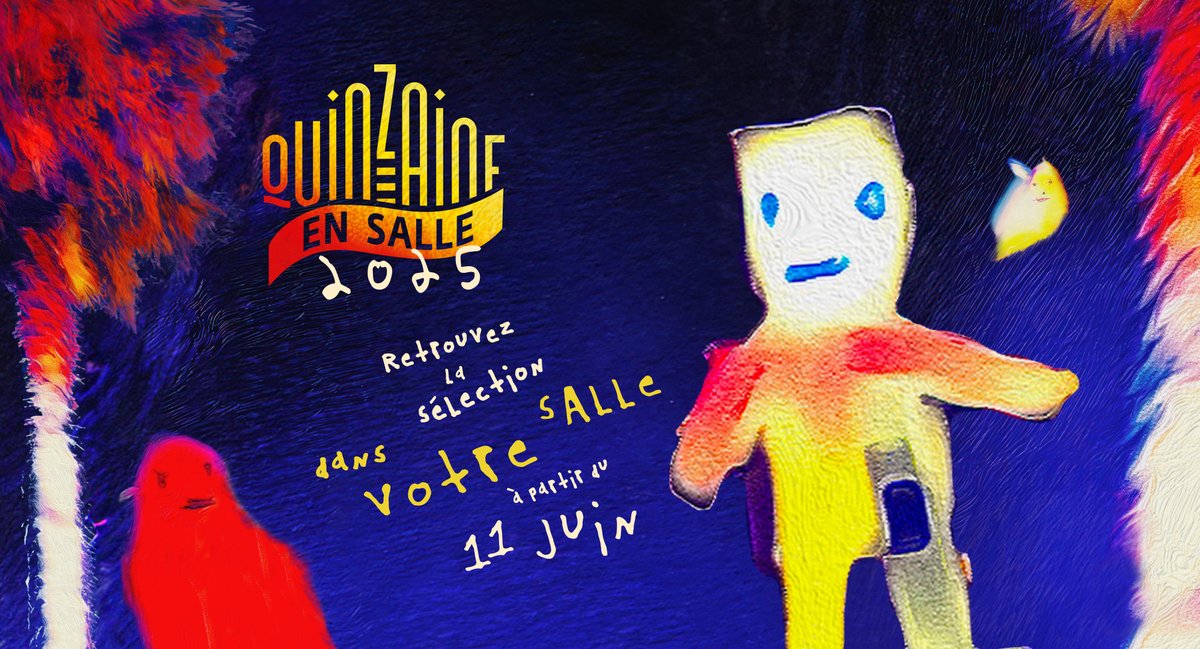 DU 11 AU 16 JUIN
LA QUINZAINE EN SALLE
Horaires des séances à venir...

ENZO • MIROIRS N°3 • CLASSE MOYENNE • THE PRESIDENT'S CAKE • LA DANSE DES RENARDS • L’ENGLOUTIE • GIRL ON EDGE • KOKUHO [LE MAÎTRE DU KABUKI] • LUCKY LU • QUE MA VOLONTÉ SOIT FAITE...