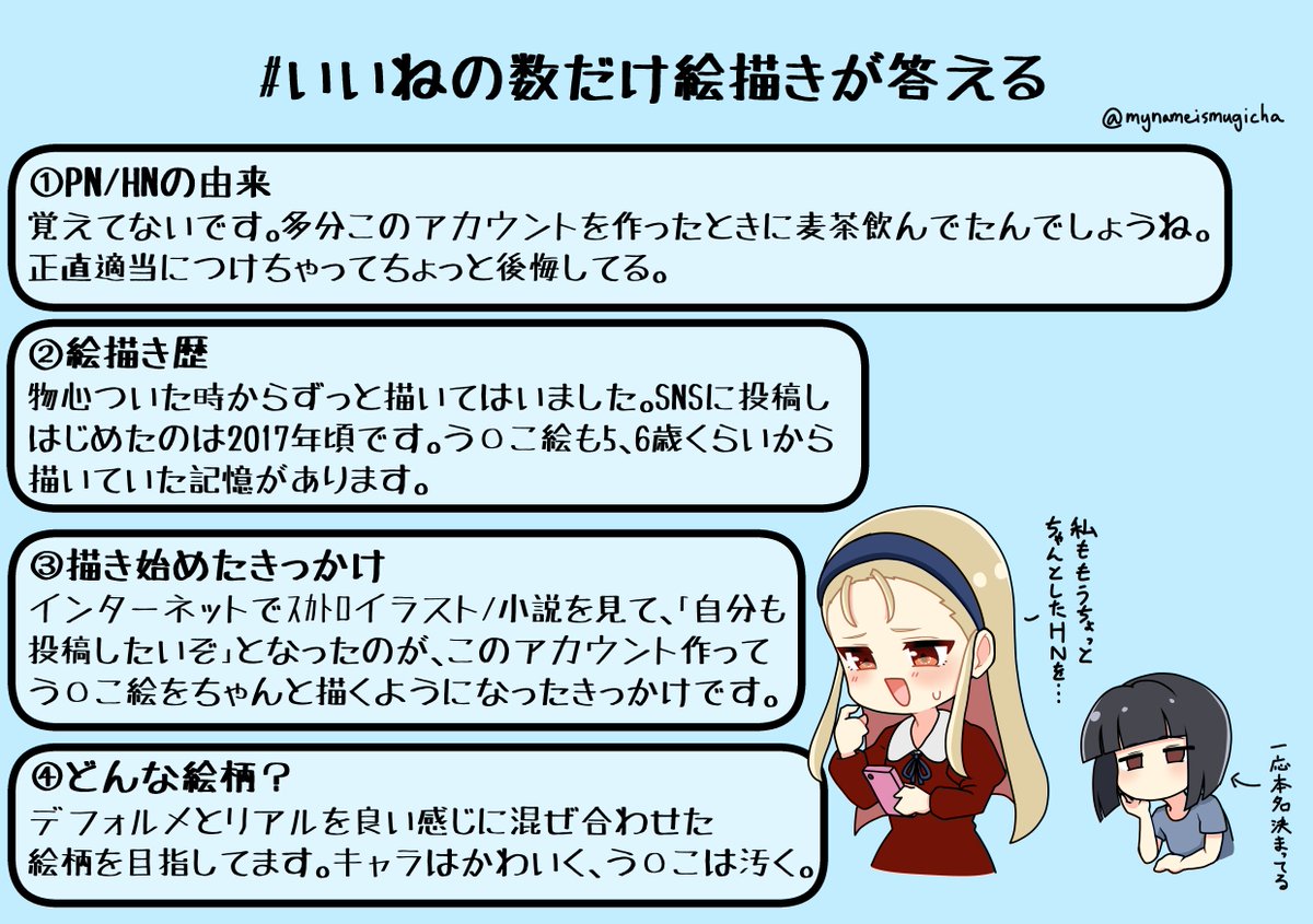 いいねの数だけ質問答えるやつその①