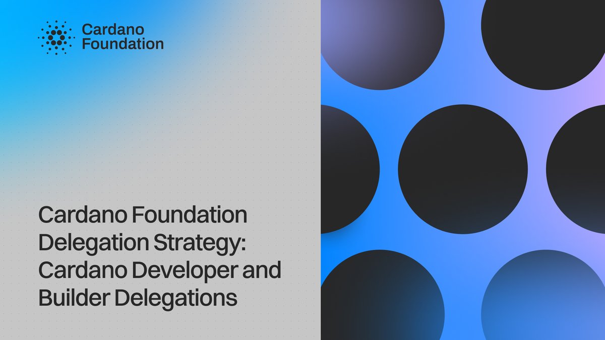 We are adopting a new delegation strategy to empower Cardano developers and  builders to participate more meaningfully in governance, and have their  voices heard. We have made seven delegations of 20 million