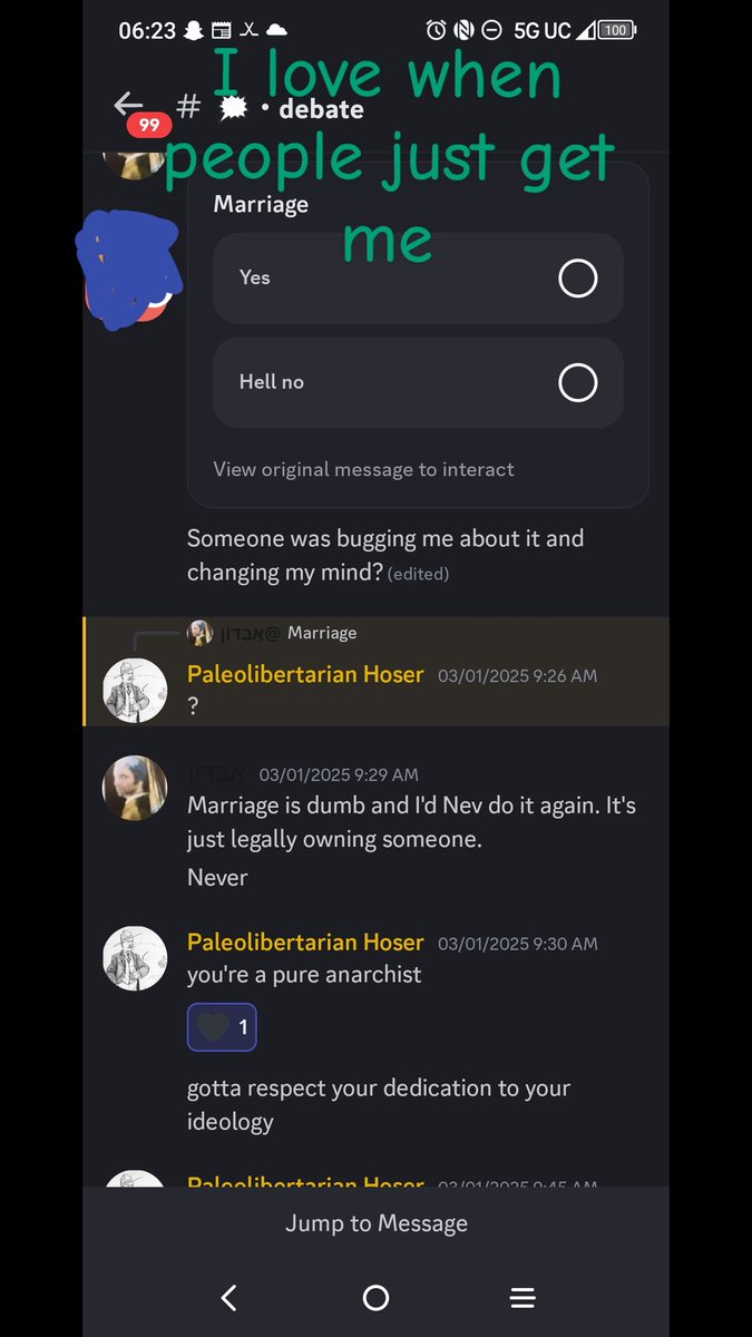 The homies get me. #anarchist #anarchy if you need a legal document to prove your commitment maybe it's not the right fit. More marriages end in divorce than last. Don't let the tax bracket change determine your love.